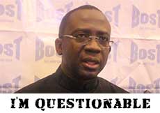 I'm Daniel Awuah Darko of Vanguard Assurance Company Limited and I'm questionable.